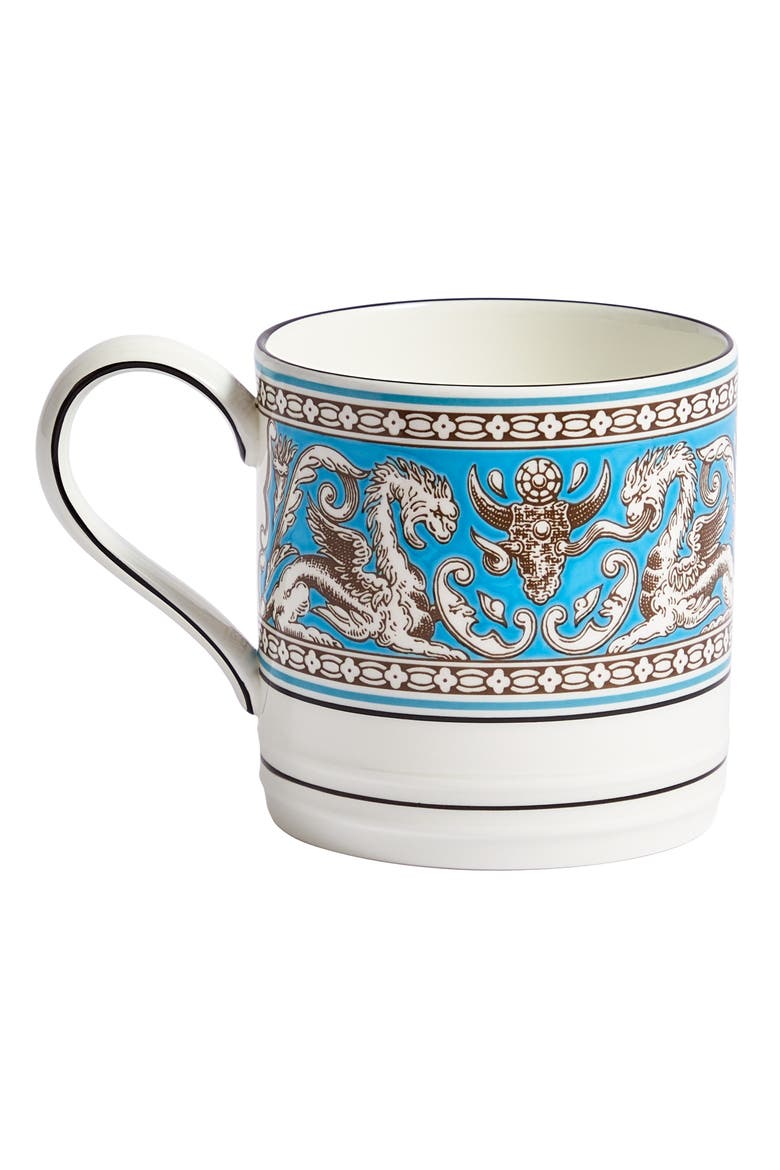 Florentine Bone China Mug, Alternate, color, BLUE