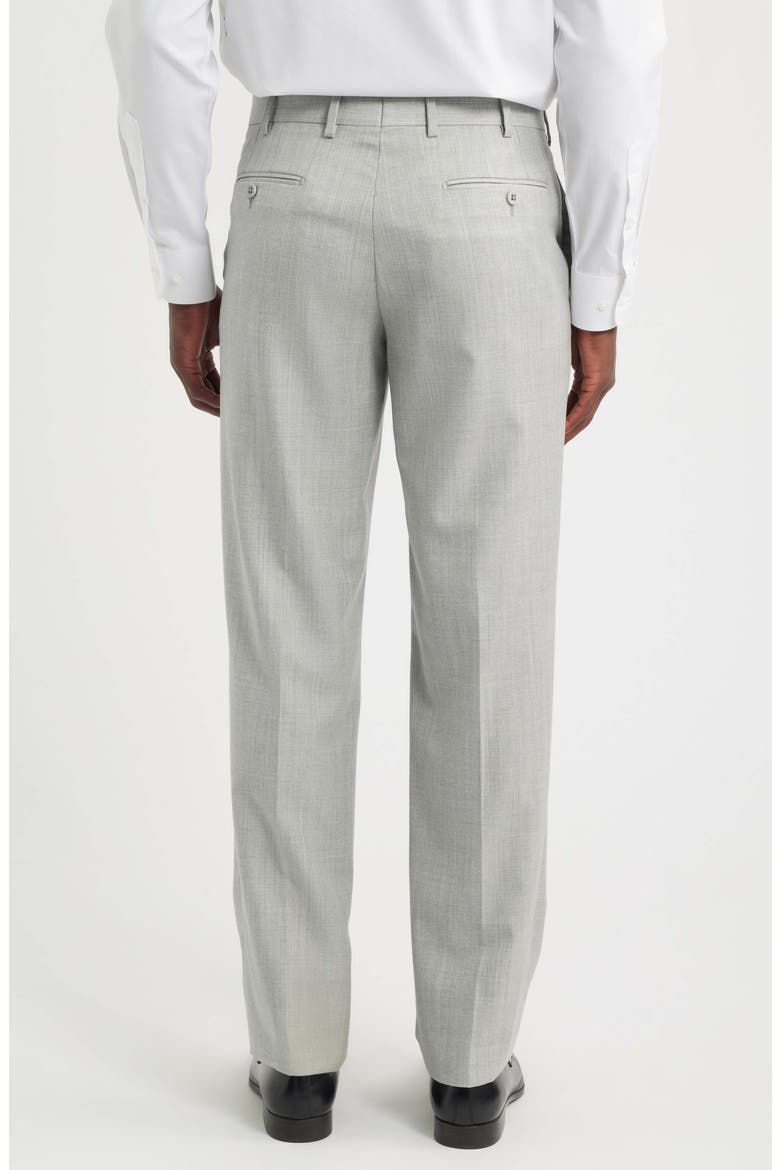 Devon Super 110s Serge Trousers, Alternate, color, PEARL GREY