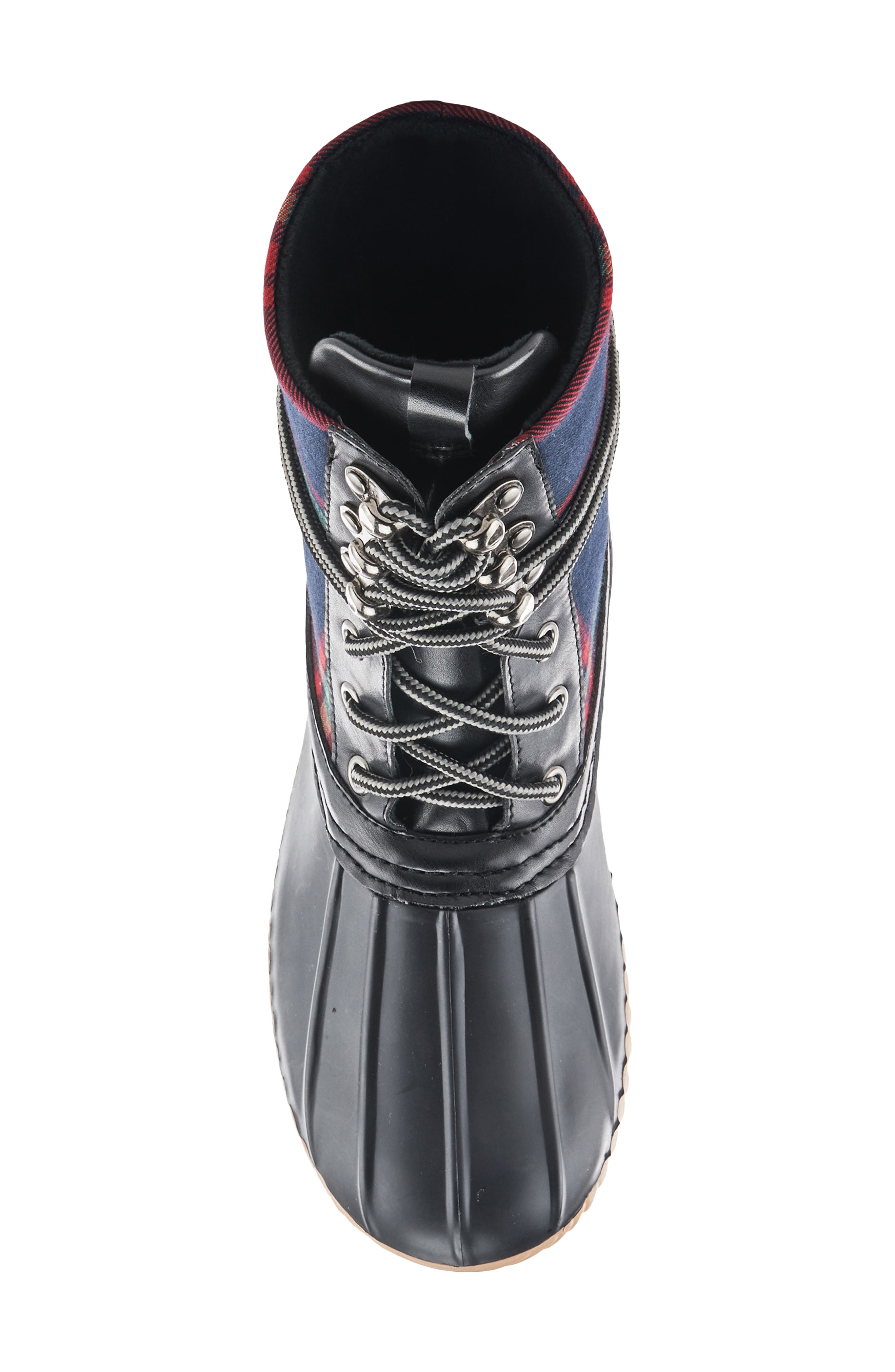 Spring Step Duckie Plaid Waterproof Rain Boot, Alternate, color, 
