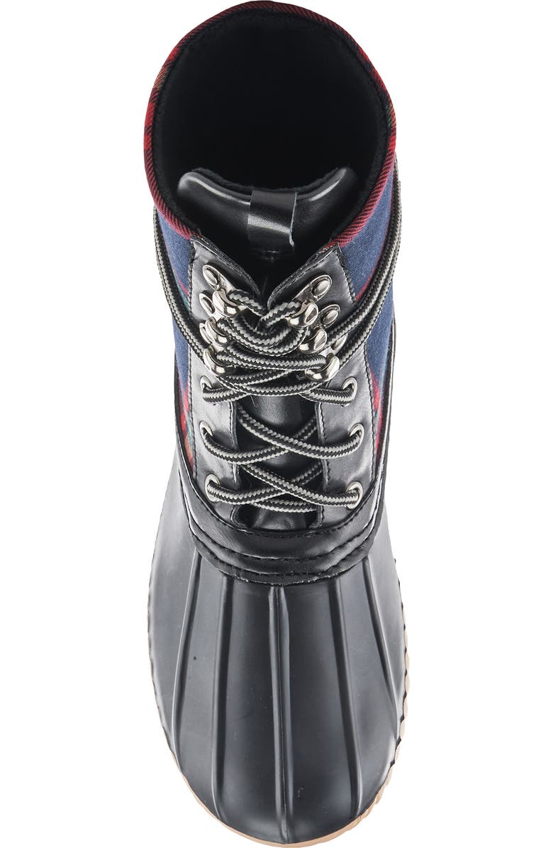 Spring Step Duckie Plaid Waterproof Rain Boot, Alternate, color,