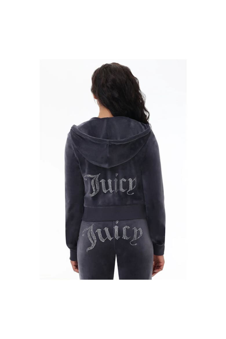 Luxe Velour Soft Chic Hoodie, Titanium, Main, color, TITANIUM