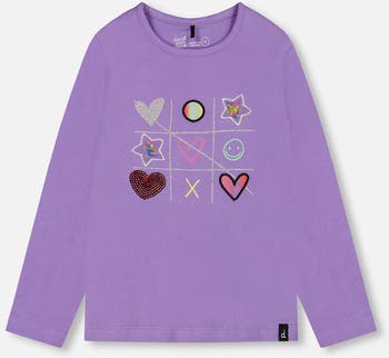 Deux Par Deux Long Sleeve Tee - Purple