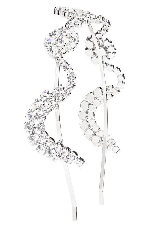 Scalloped Sepal Crystal Headband