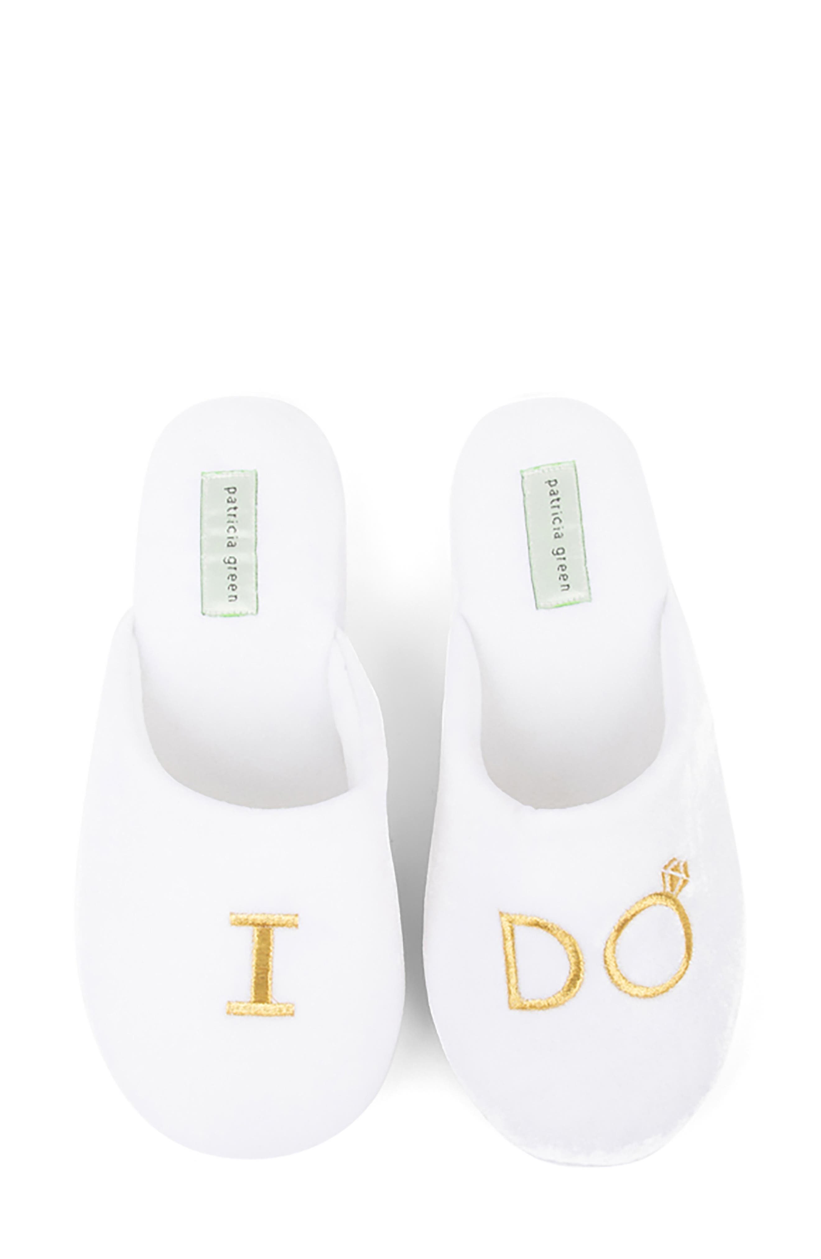 patricia green I Do Embroidered Slipper, Main, color, 
