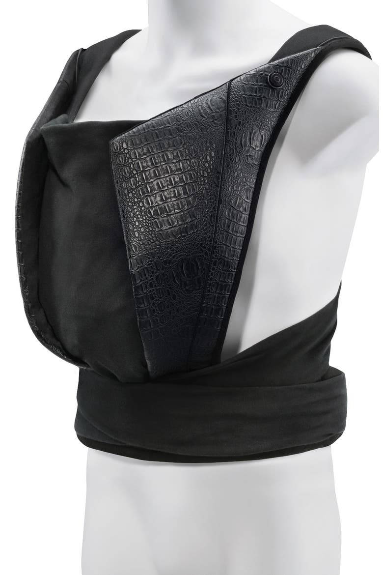 Yema Stardust Faux Leather Trim Baby Carrier, Alternate, color, BLACK