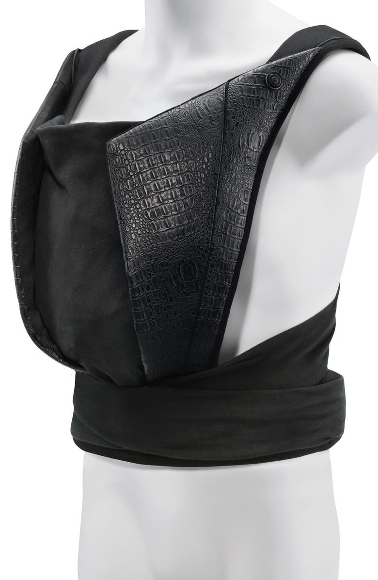 CYBEX Yema Stardust Faux Leather Trim Baby Carrier, Alternate, color, Black