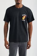 MARKET Flaming Dice Cotton Graphic T-Shirt