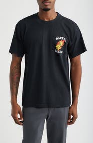 MARKET Flaming Dice Cotton Graphic T-Shirt