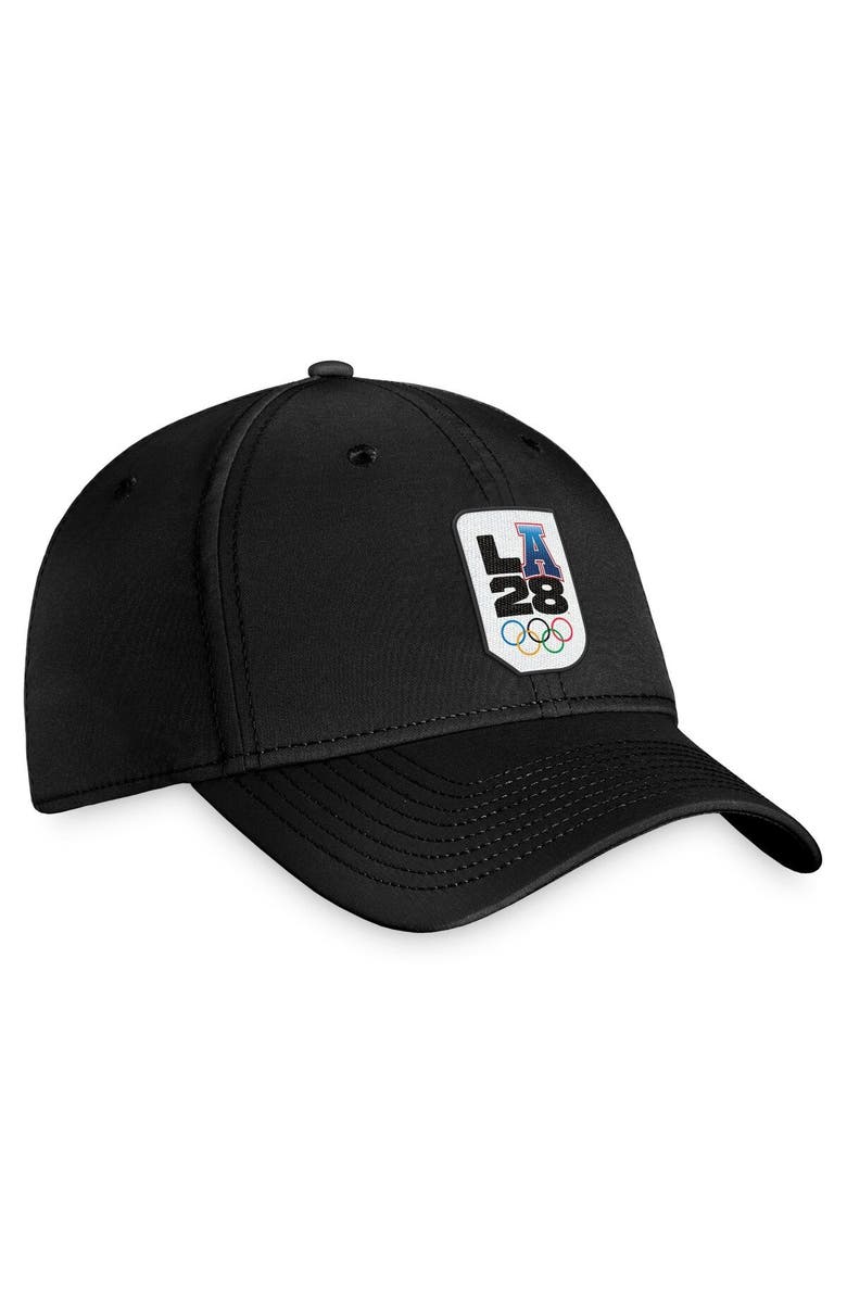 FANATICS Men's Fanatics Branded Black LA28 Flex Hat, Alternate, color,