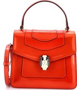 Pre-Owned Bvlgari Serpenti Top Handle Bag Patent Small
