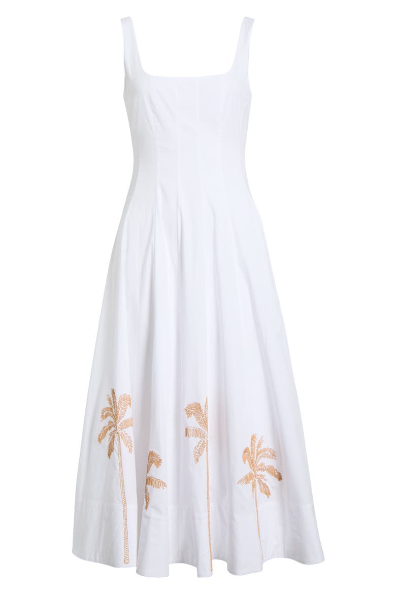 Wells Sleeveless Midi Sundress, Alternate, color, WHITE EMBROIDERED