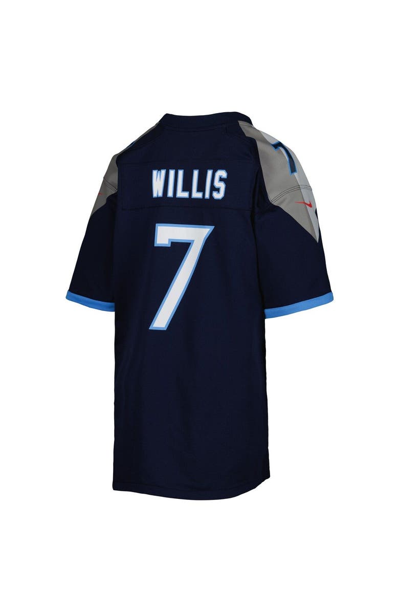 Nike Youth Nike Malik Willis Navy Tennessee Titans Game Jersey, Alternate, color, 