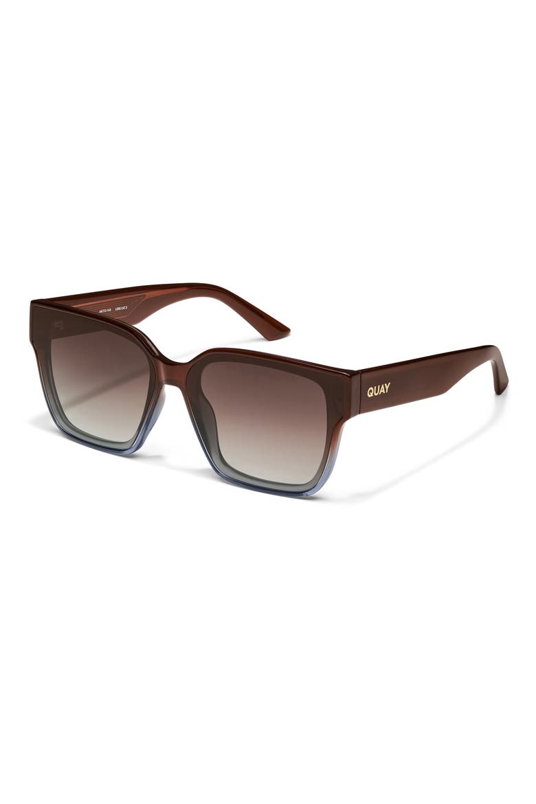 Drive In 66mm Square Sunglasses, Alternate, color, CHOCOLATE OMBRE/ BROWN
