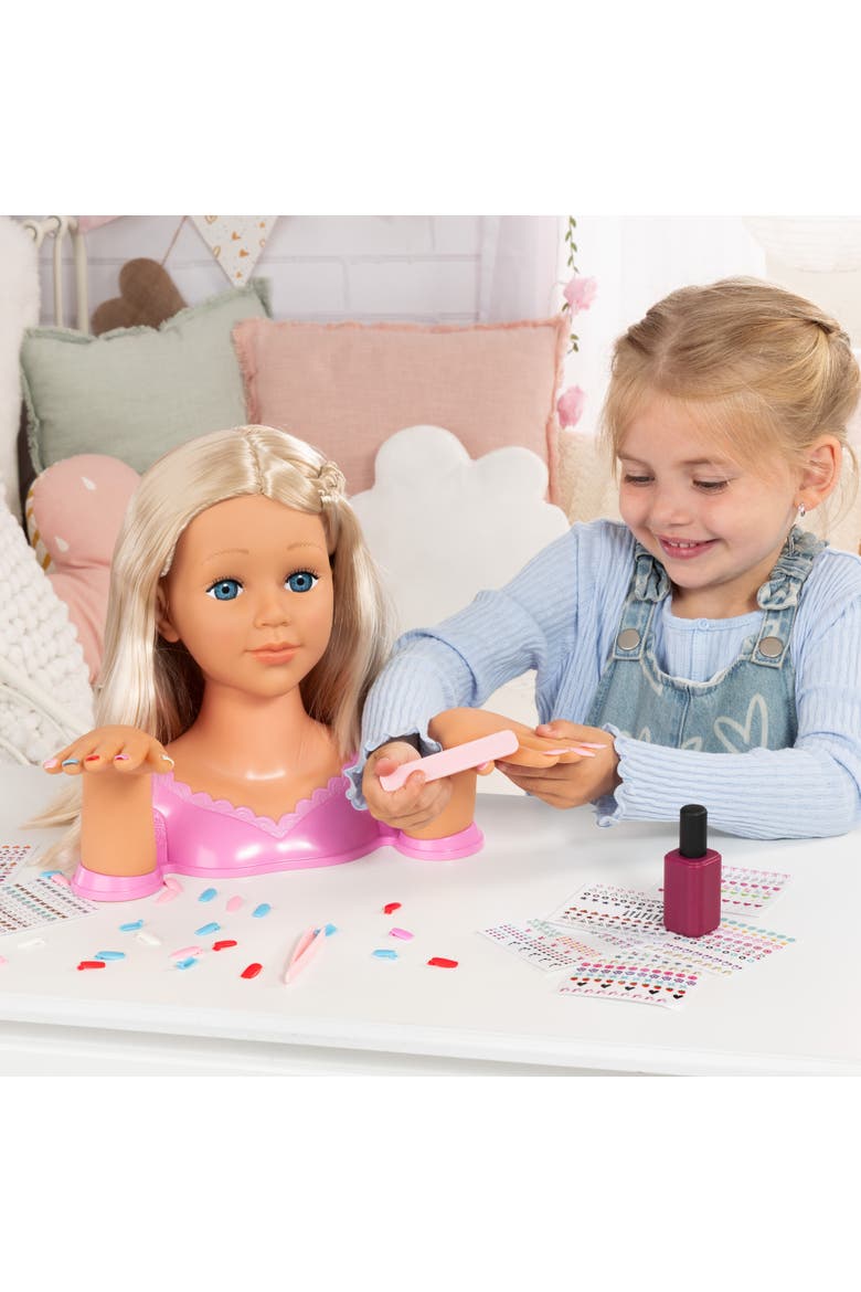 Charlene Magic Nails, Blonde, Doll Styling Head, 10.5 Inches, Kids 3+, Alternate, color, Multicolored