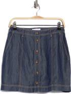 Bella Dahl Seamed Button Front Miniskirt