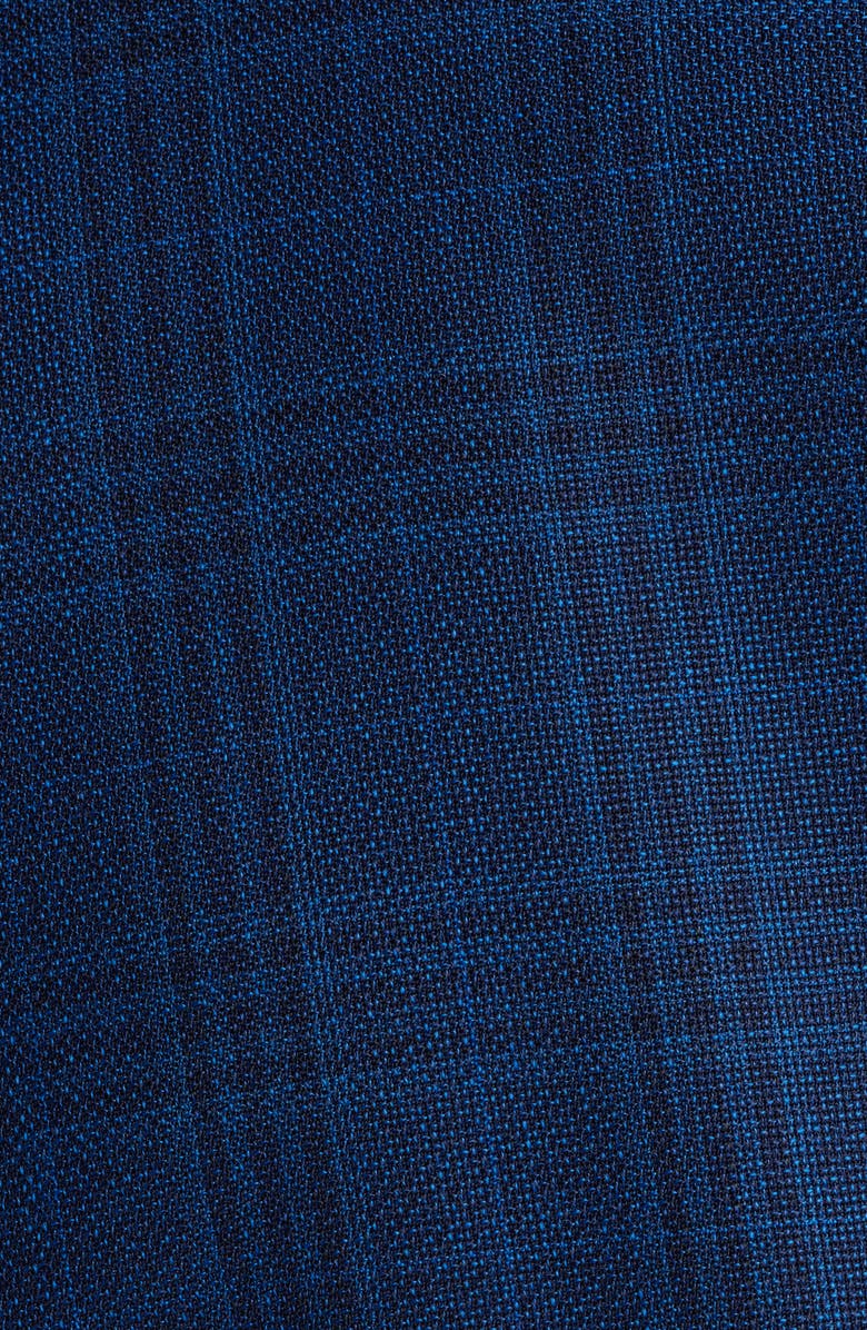 BOSS Hutson Plaid Wool Sport Coat, Alternate, color, Navy