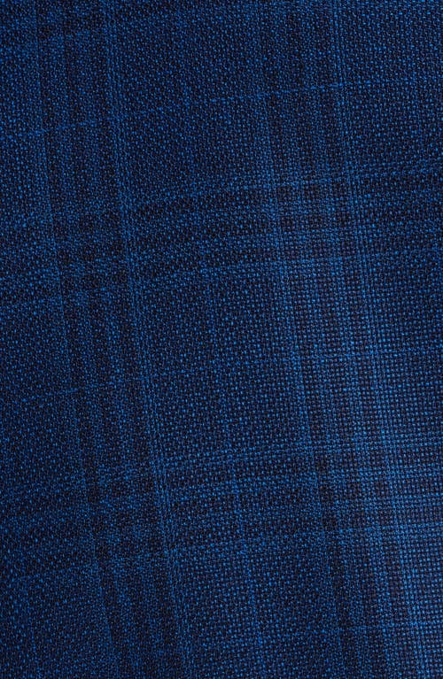 Hugo Boss Hutson Melange Micro Neat Slim Fit Sport Coat In Navy