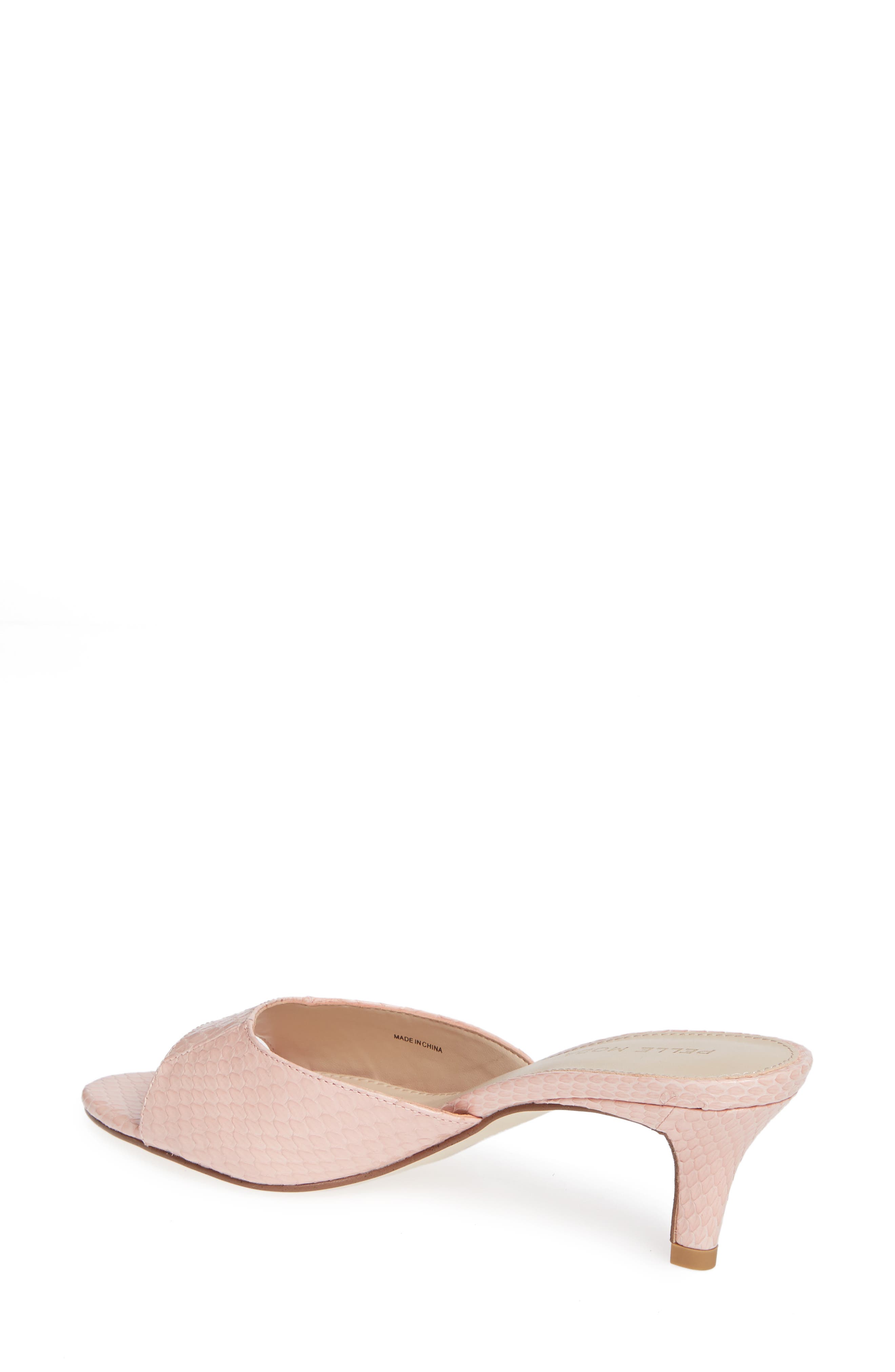 Bex Kitten Heel Slide Sandal, Alternate, color, PEONY PRINT LEATHER