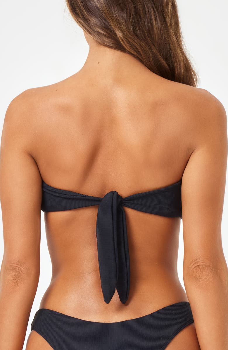 LSPACE Jasper Bandeau Bikini Top, Alternate, color, Black