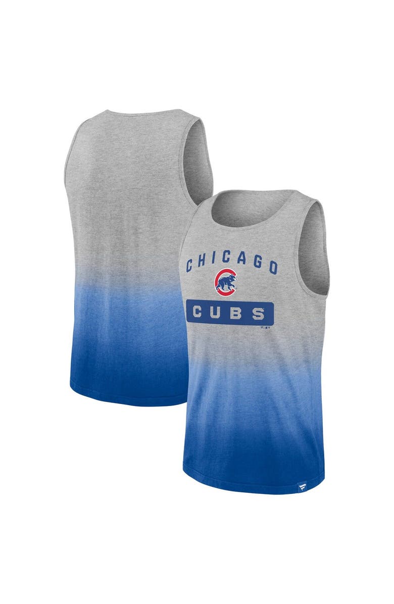 FANATICS Men's Fanatics Branded Gray/Royal Chicago Cubs Our Year Tank Top, Main, color, Heather Gray