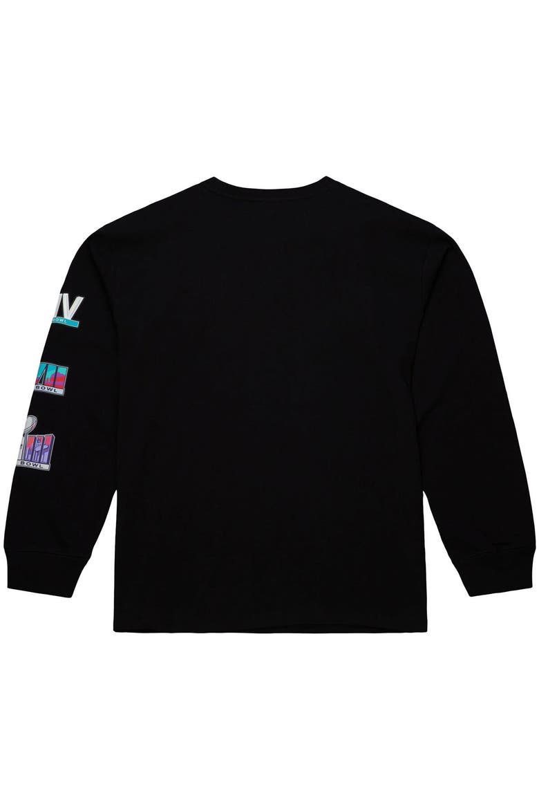Men's Mitchell & Ness  Black Kansas City Chiefs Training Camp Vintage Logos Long Sleeve T-Shirt, Alternate, color, Black