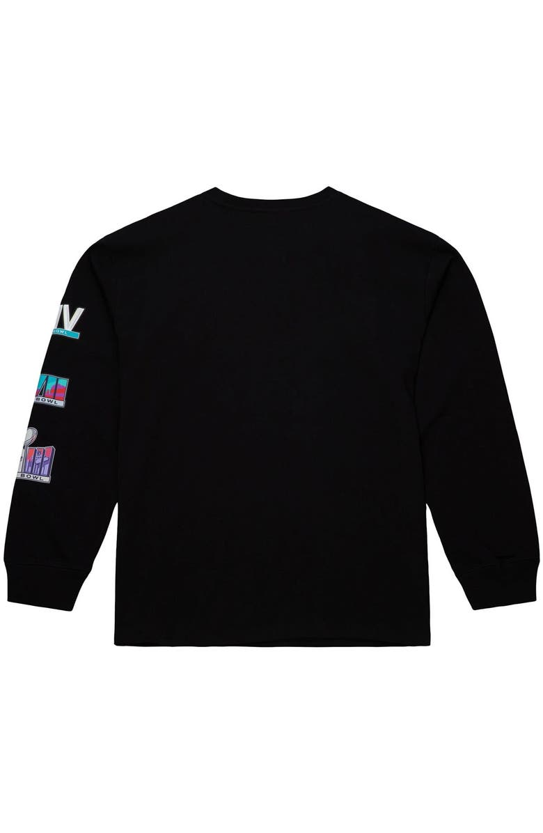 Mitchell & Ness Men's Mitchell & Ness Black Kansas City Chiefs Training Camp Vintage Logos Long Sleeve T-Shirt, Alternate, color,