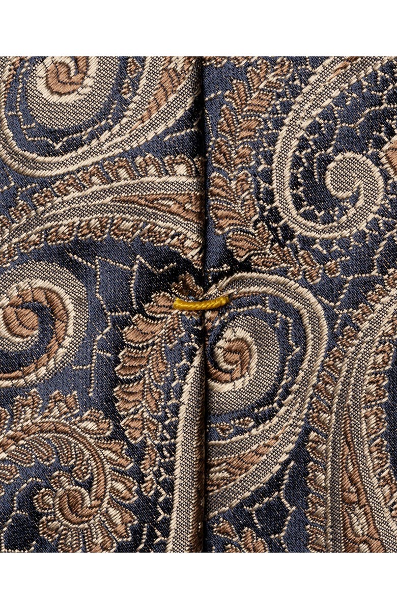 Eton Paisley Silk Tie, Alternate, color, Medium Brown
