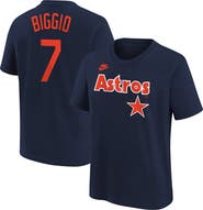 Nike Youth Nike Craig Biggio Navy Houston Astros Cooperstown Collection Name & Number T-Shirt