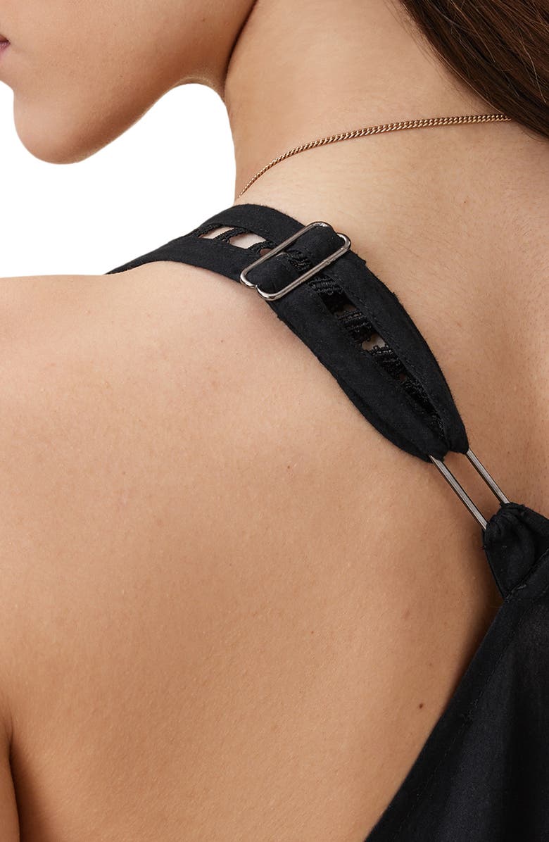 AllSaints Lil Handkerchief Hem Cotton Dress, Alternate, color,