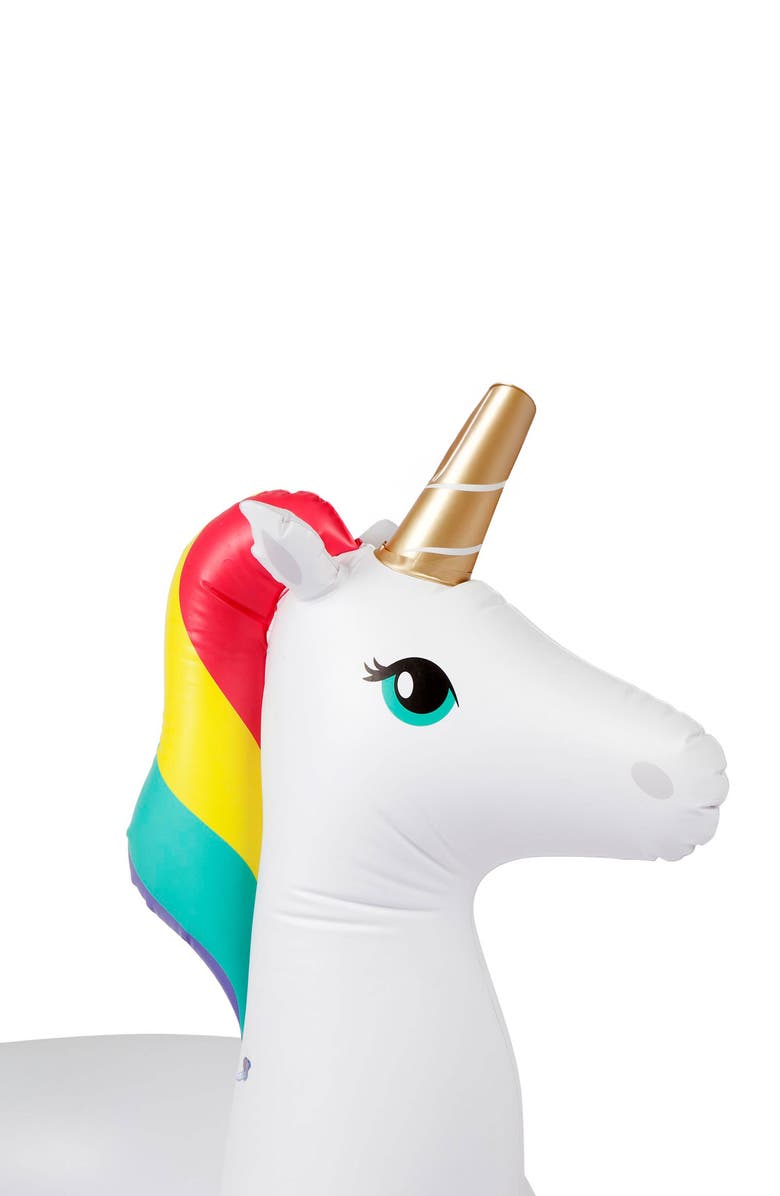 Sunnylife Luxe Unicorn Pool Ring, Alternate, color, White Multi