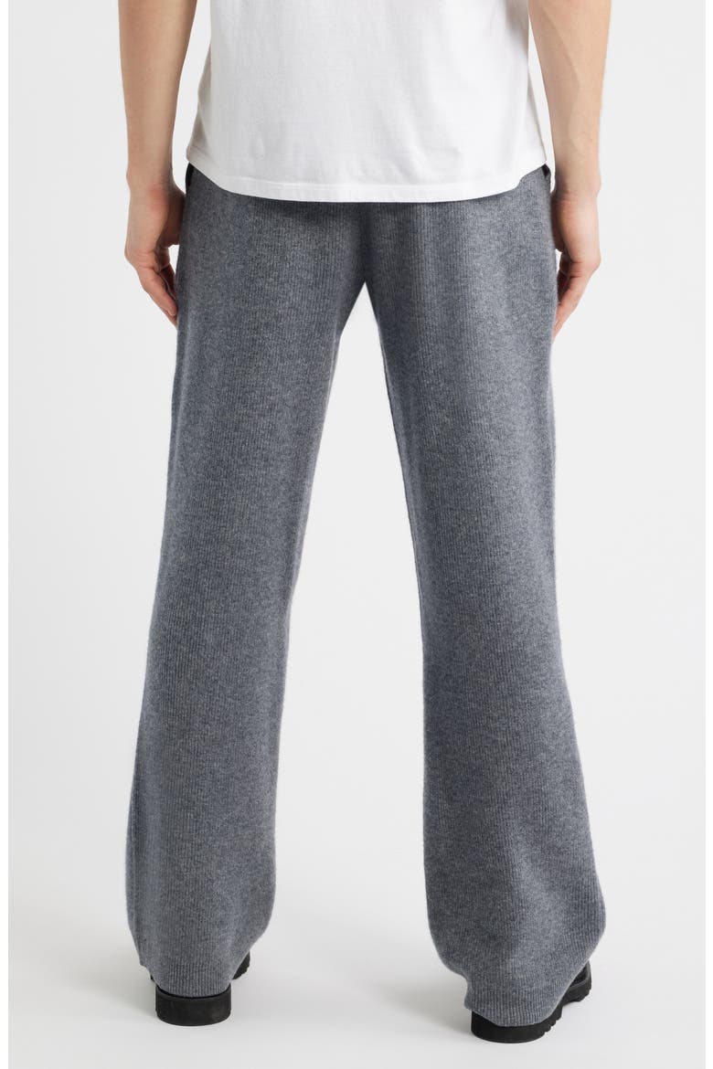 Wide Leg Knit Wool Drawstring Pants, Alternate, color, GUNMETAL