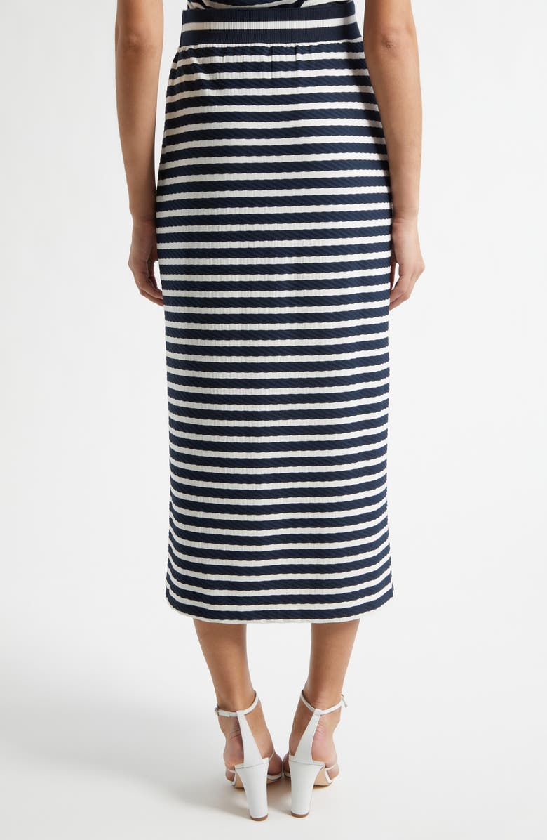 Ramy Brook Stripe Maxi Skirt, Alternate, color, Navy Stripe
