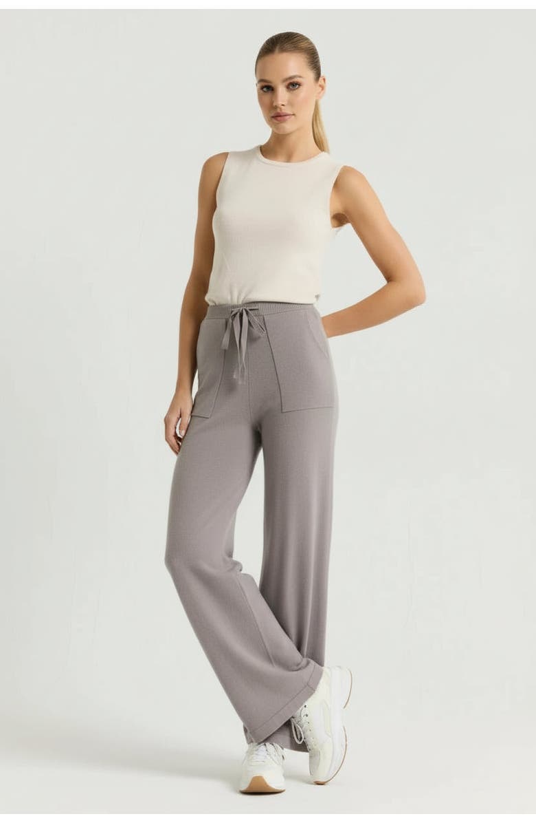 Majestic Filatures Stretch Organic Cotton Knit Drawstring Pant, Alternate, color, Orage