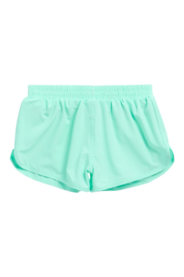 Kids' Angel Cover-Up Board Shorts, Main, color, AQUA/ MINT