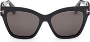 TOM FORD Elvira 55mm Butterfly Sunglasses
