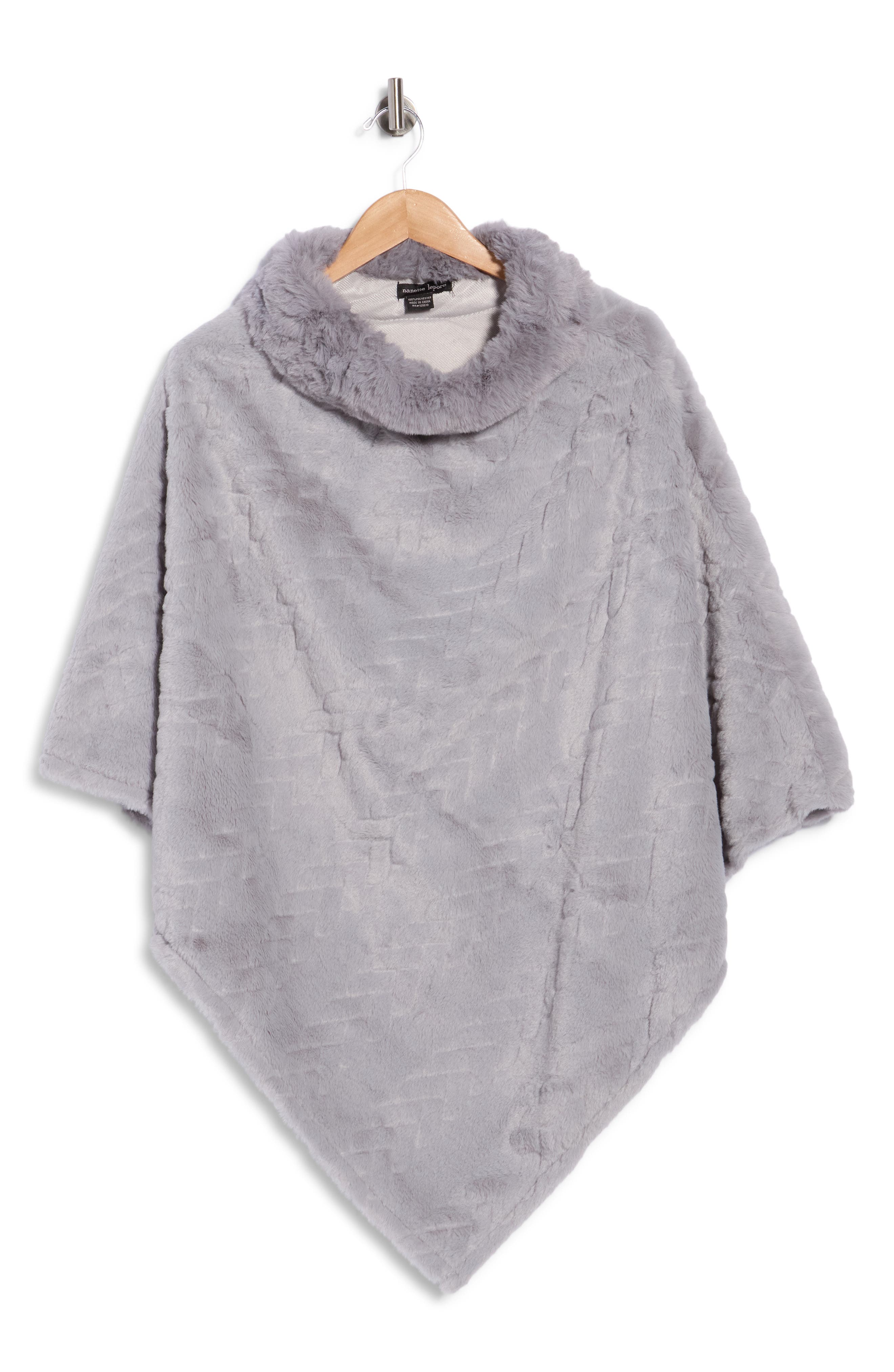 Open Knit Cowl Poncho