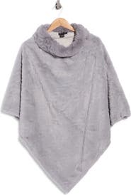 Nanette Lepore Open Knit Cowl Poncho