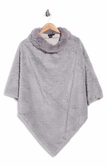 Open Knit Cowl Poncho