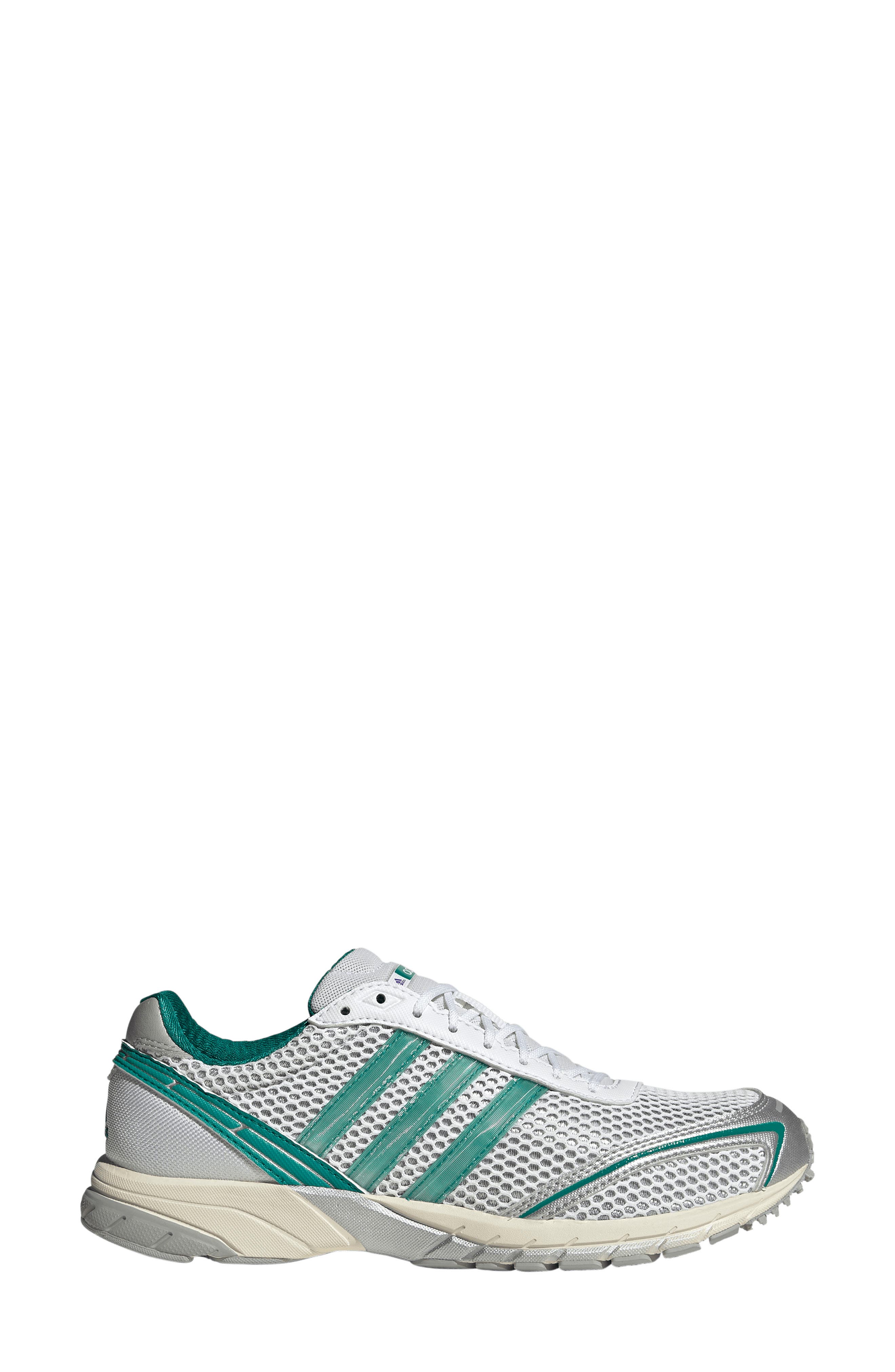 Adizero Adios OG Sneaker, Alternate, color, SILVER/ BLACK/ POWER GREEN
