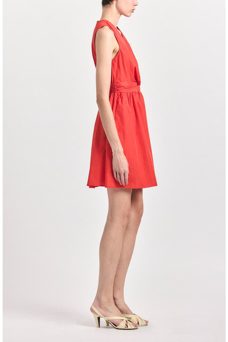Nulla Front Twist Minidress, Alternate, color, RED