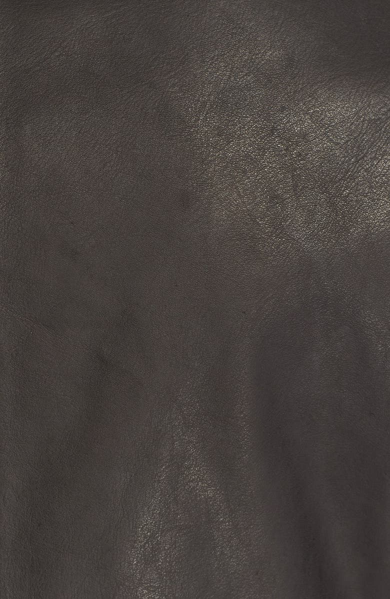 Acne Studios Oliver Leather Moto Jacket, Alternate, color, 