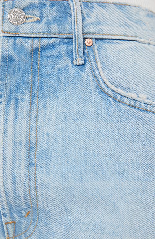 Shop Mother The Full Pipe Flood High Waist Barrel Leg Jeans In Back Pedal