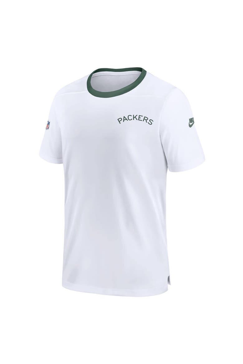 Men's Nike White Green Bay Packers Sideline Coaches Alternate Performance T-Shirt, Alternate, color, White