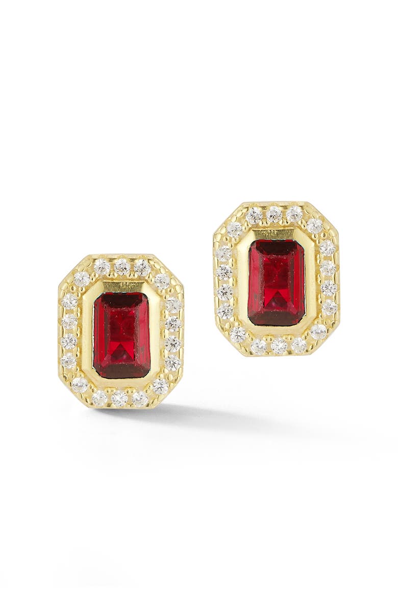 GLAZE JEWELRY 14k Gold Plated Silver Cluster Stud Earrings, Alternate, color, Gold