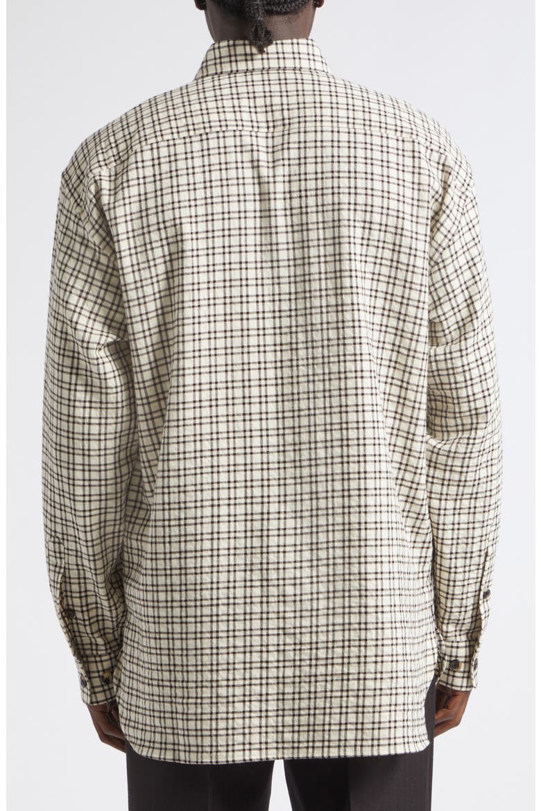 Cromo Check Button-Down Shirt, Alternate, color, ECRU
