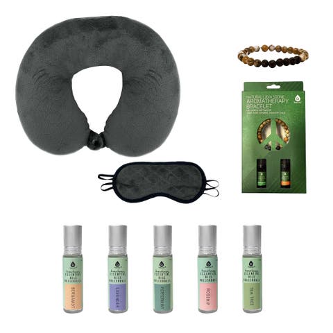 Oil Rollerballs, Bracelet & Travel Pillow