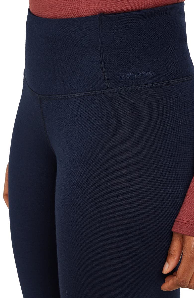 Icebreaker Merino Wool 260 Tech Leggings, Alternate, color, Midnight Navy
