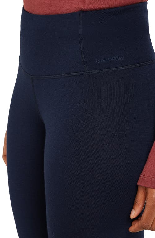 Icebreaker Merino Wool 260 Tech Leggings In Blue
