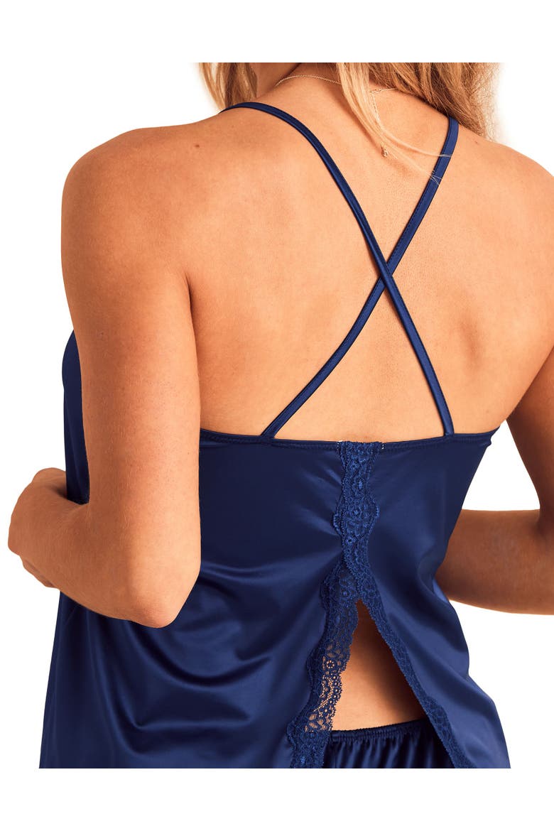 Tiani Pajama Cami And Shorts Set, Alternate, color, Dark blue