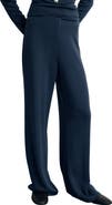 MANGO Elastic Waist Straight Leg Knit Pants